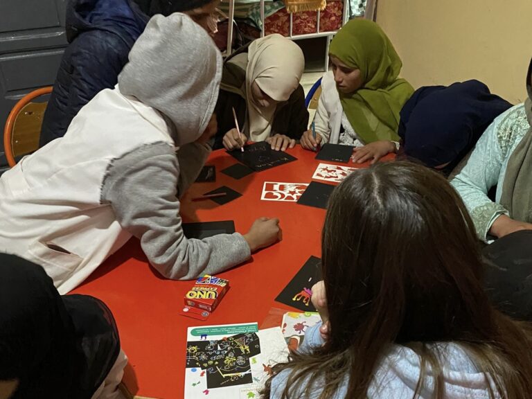 élèves de l'internat de Tabant