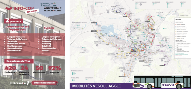 Communication Infocom et plan réseau bus Vesoul