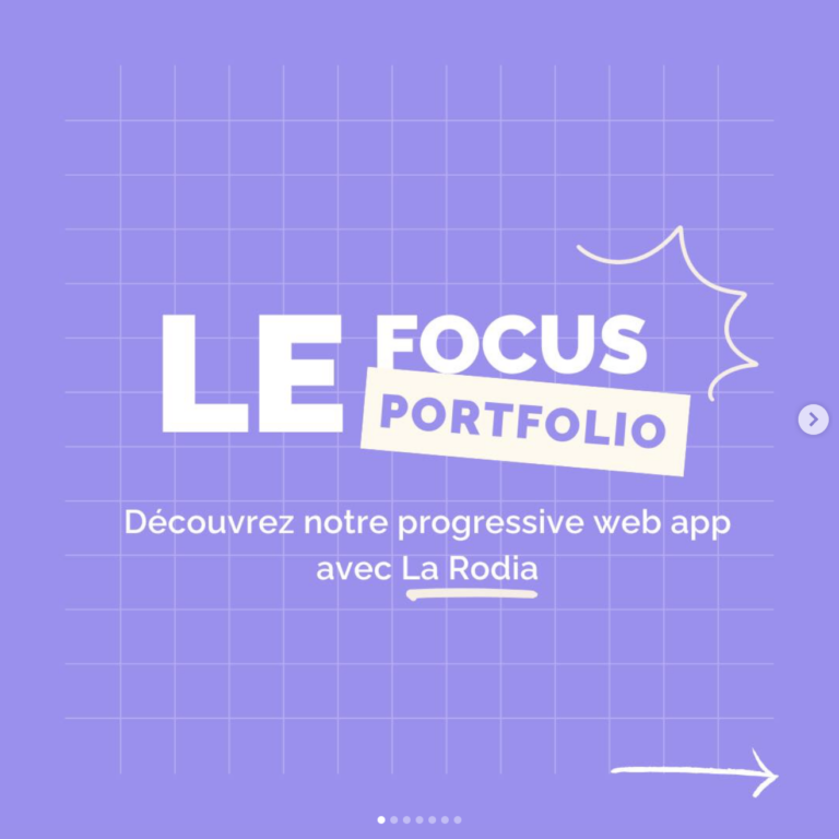 Progressive web app avec La Rodia