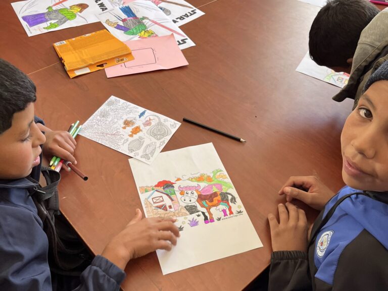 coloriages de élèves de l'internat