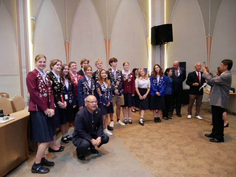 Etudiants d'échange à la conférence