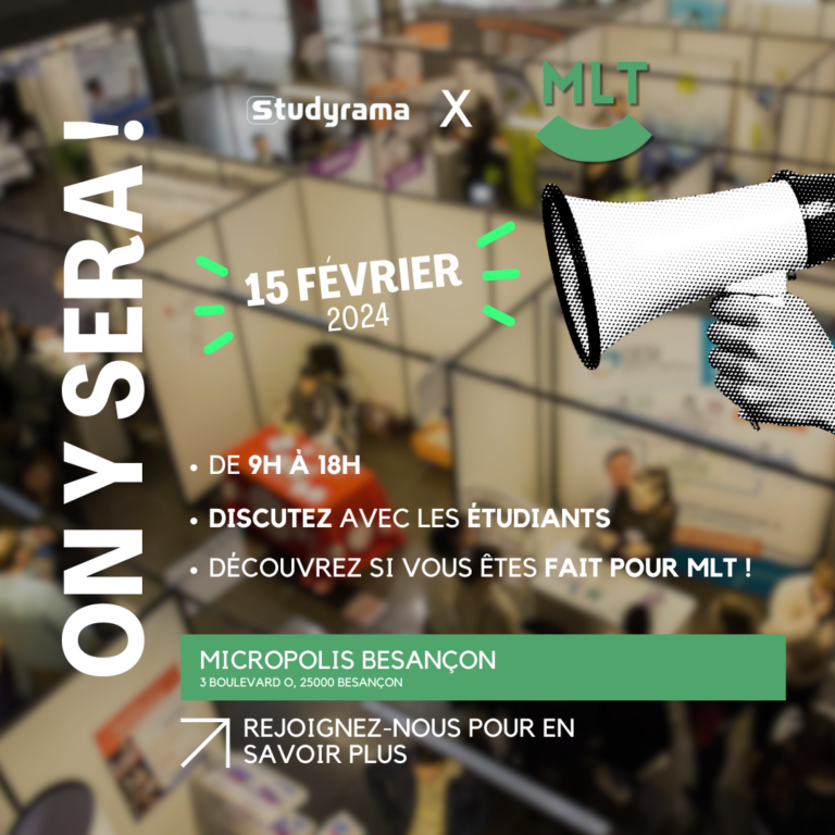 Présence du BUT MLT au Studyrama de Besançon, à Micropolis le 15 février (fictif)